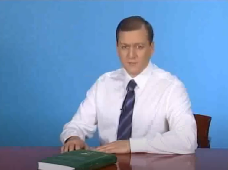 Скриншот с видео Добкина и Кернеса