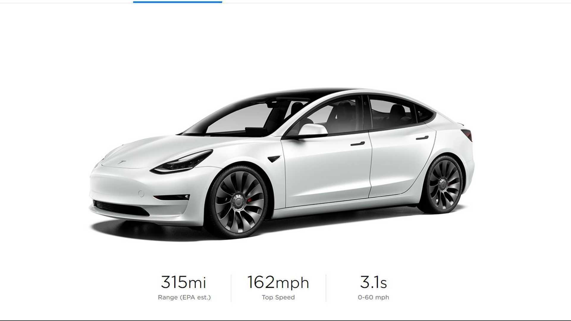 Оновлена Tesla Model 3