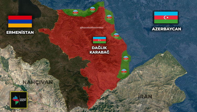 Карта боев за Карабах