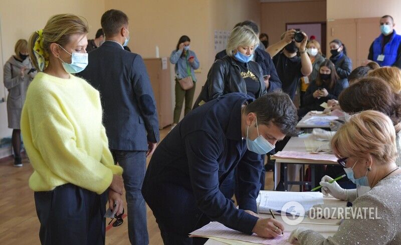 Зеленські проголосували на виборах.