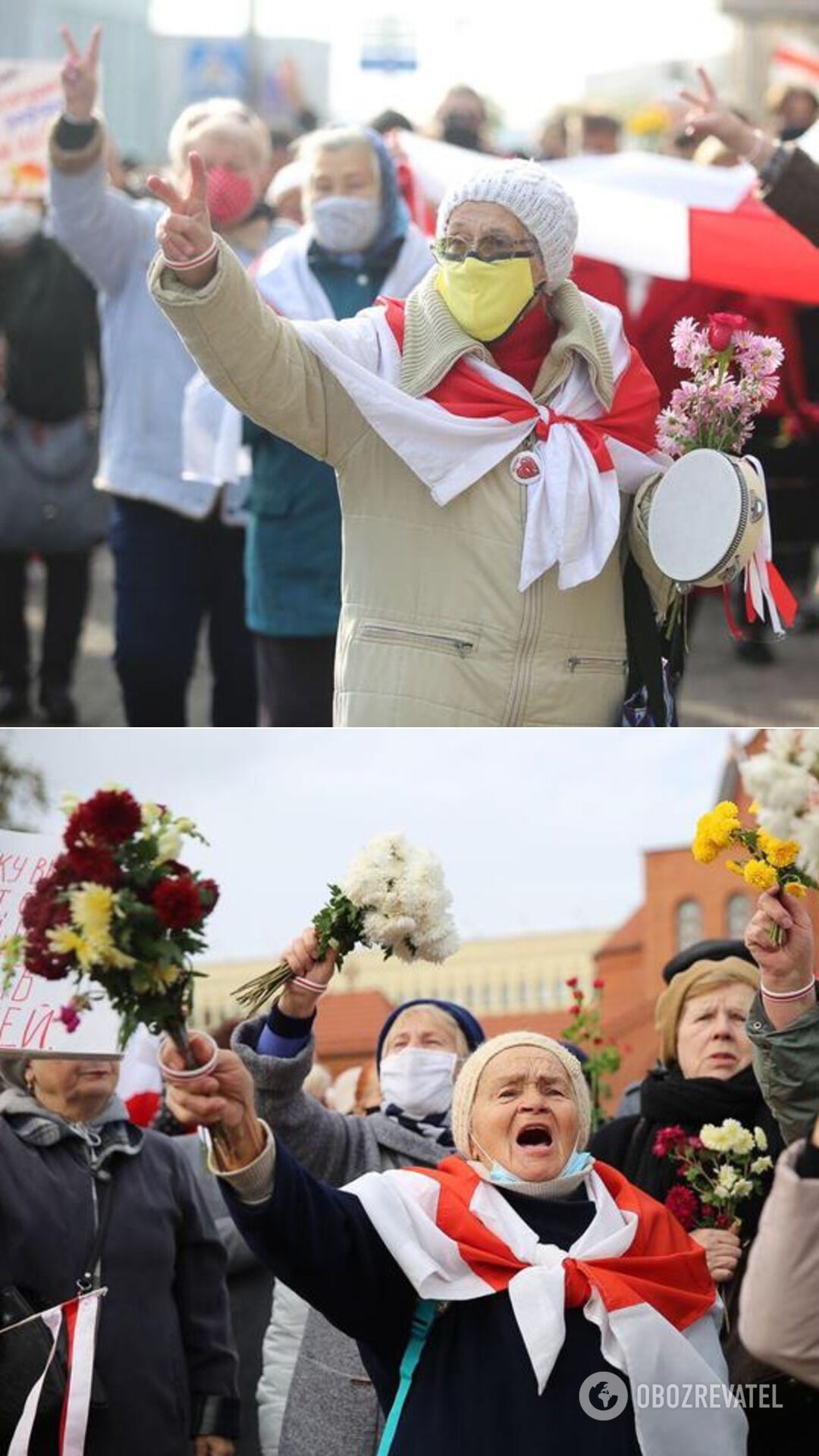 Марш пенсионеров у Красного костела