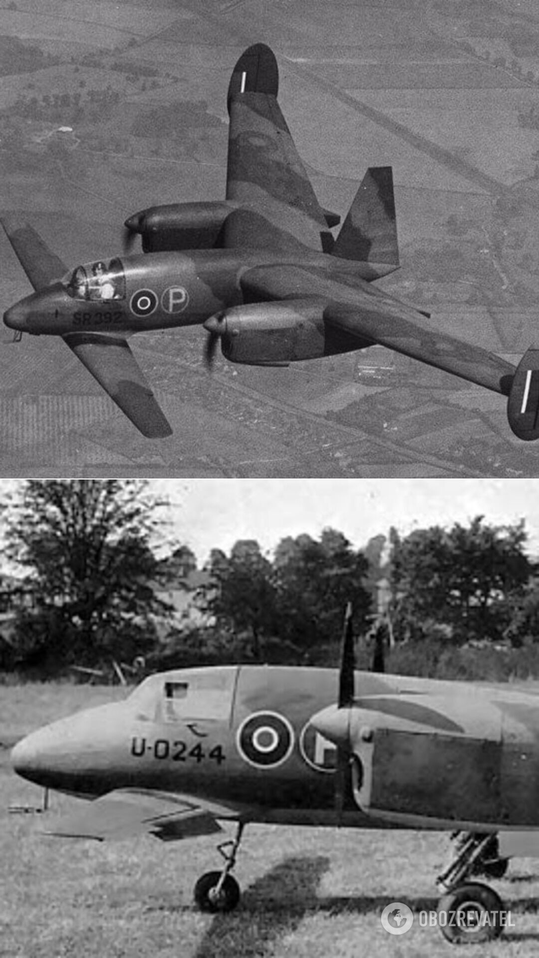 Прототип палубного бомбардировщика M.39B Libellula, названный в честь рода стрекоз. По замыслу британских инженеров, конструкция могла позволить уменьшить размах крыльев, увеличив их число. Но прототип должных способностей не продемонстрировал и от этой идеи пришлось отказаться