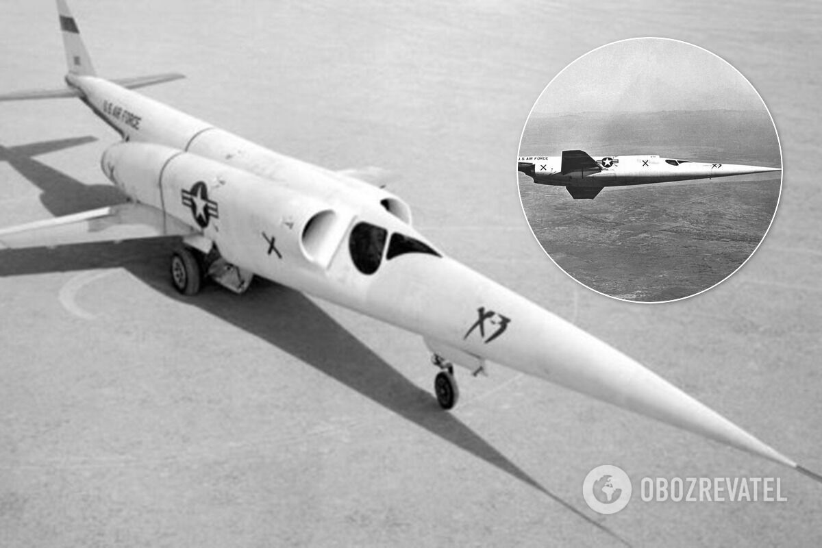 Остроносый Douglas X-3 Stiletto – американский экспериментальный самолет-моноплан фирмы "Дуглас". Его первый полет состоялся в октябре 1952 года