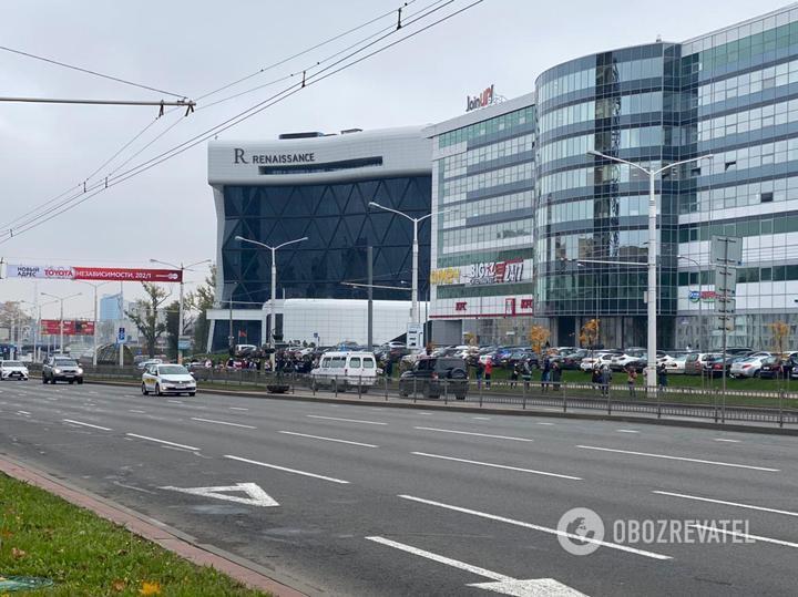 Силовики разогнали цепь солидарности в Минске