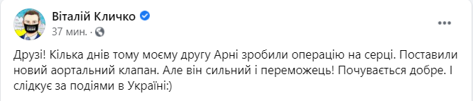 Шварценеггер поздравил Кличко с лидерством на выборах мэра Киева. Фото