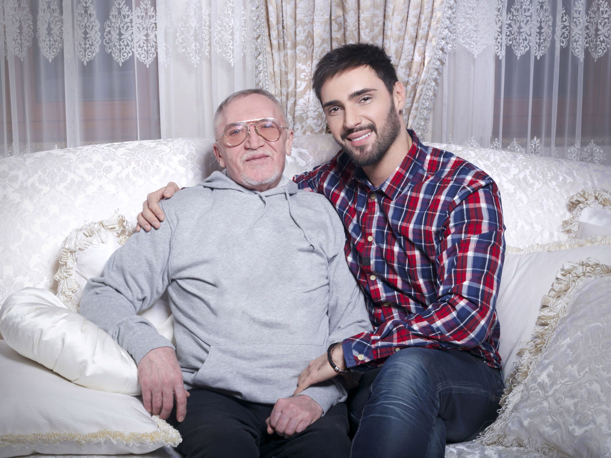 Віталій Козловський із батьком
