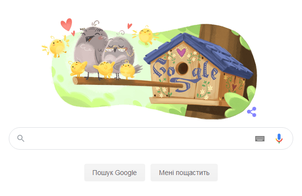 Google посвятил дудл Дню дедушек и бабушек