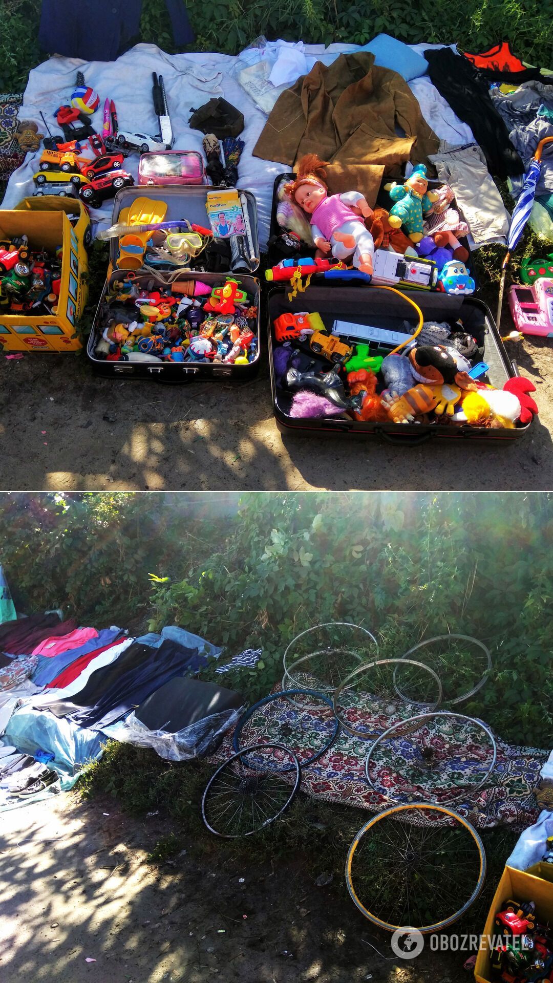 Такий товар пропонують на барахолці старенькі бабусі