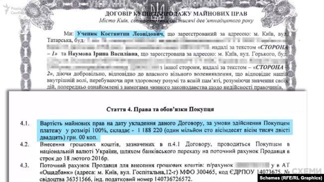 Квартиру Наумовій продав Костянтин Ученик