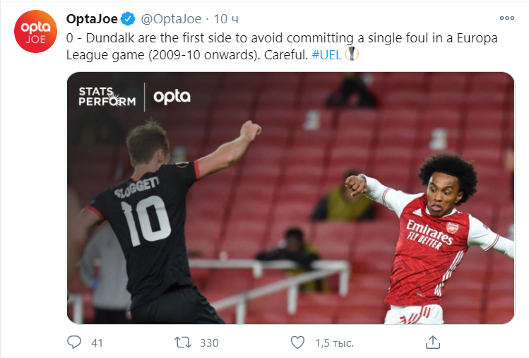 Ирландский клуб установил в Лиге Европы исторический рекорд, который невозможно превзойти