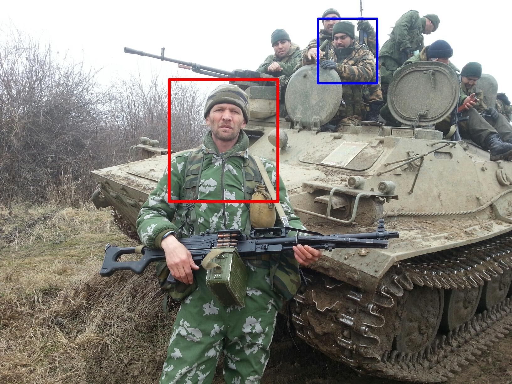 Российские военные на Донбассе в 2014 году