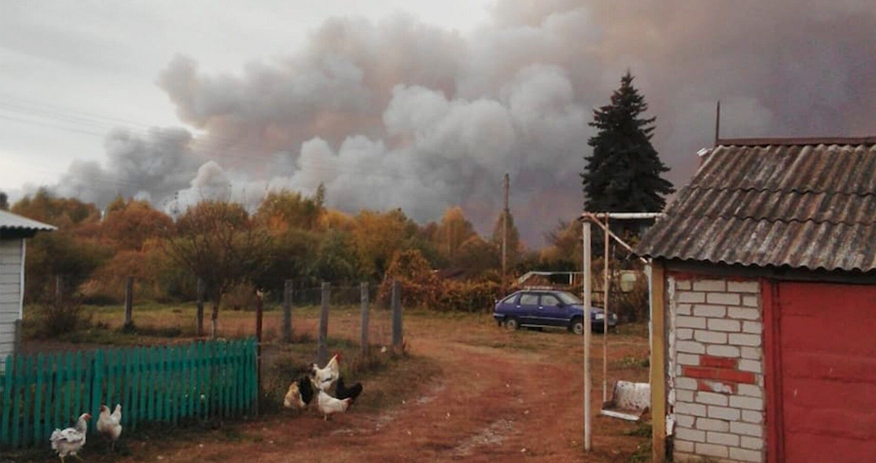 Унаслідок НП згоріло понад 20 будівель у двох населених пунктах Рязанської області.