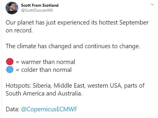 Земля пережила самый теплый в истории сентябрь: названы "горячие точки" планеты