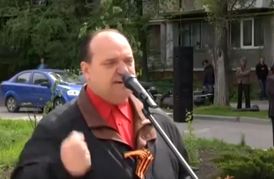 Владимир Струк на пропагандистском митинге в 2014 году.