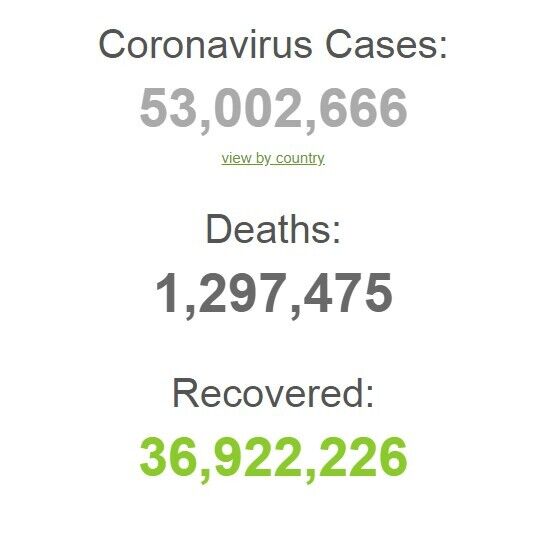 Коронавирусом заразились более 600 тысяч за сутки: статистика на 12 ноября