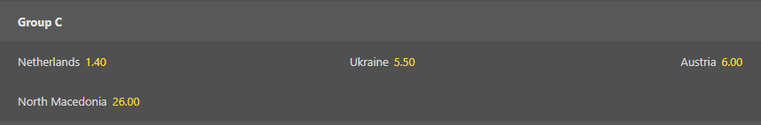 Котирування на перемогу в групі