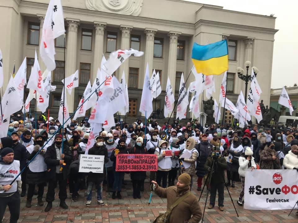 У здания парламента собралось больше 100 митингующих