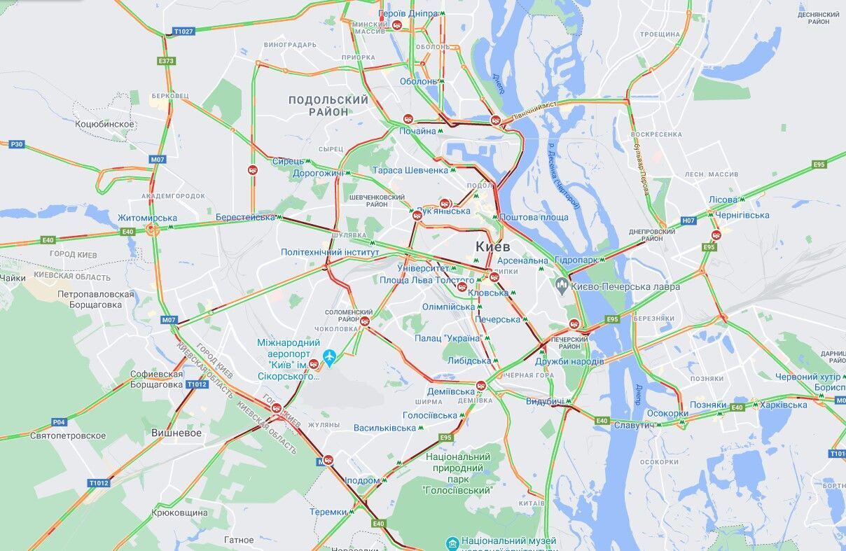 Затори в Києві