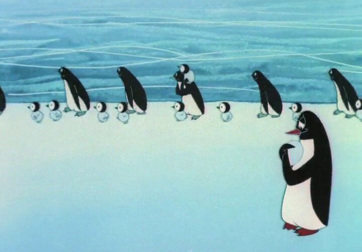 Кадр из мультфильма "Пингвины"