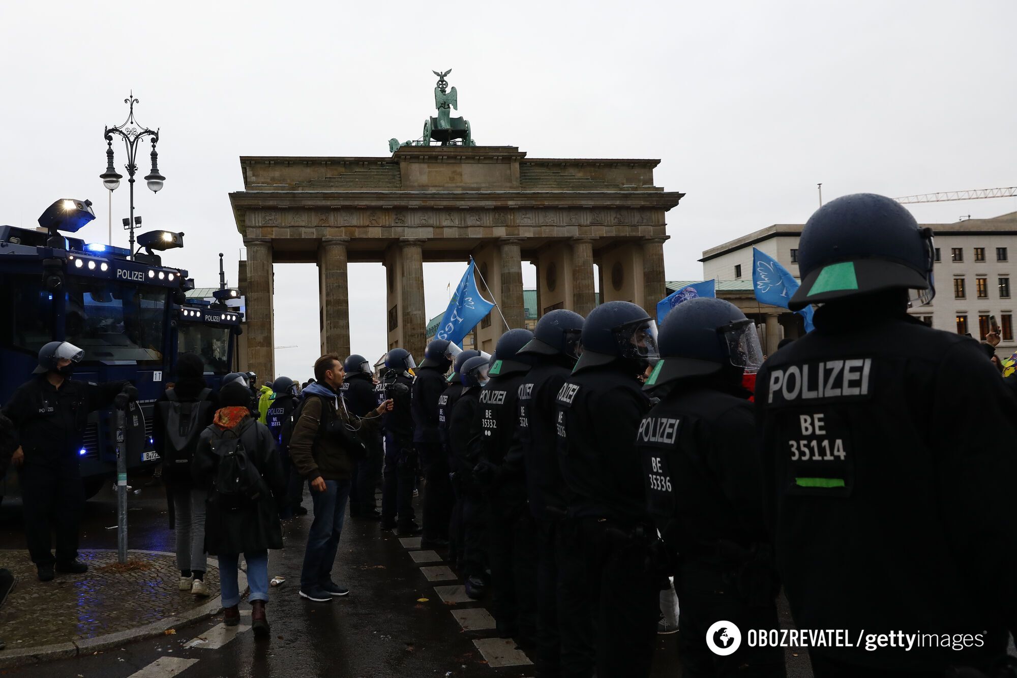 Акція протесту проти посилення карантину в Берліні.