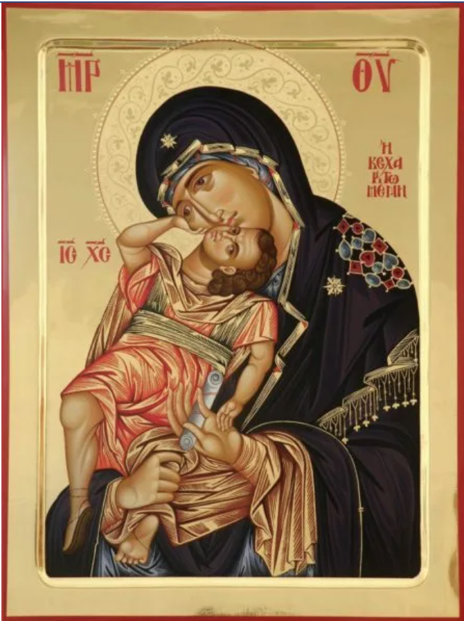 Ікона Божої Матері "Взграння Немовляти".