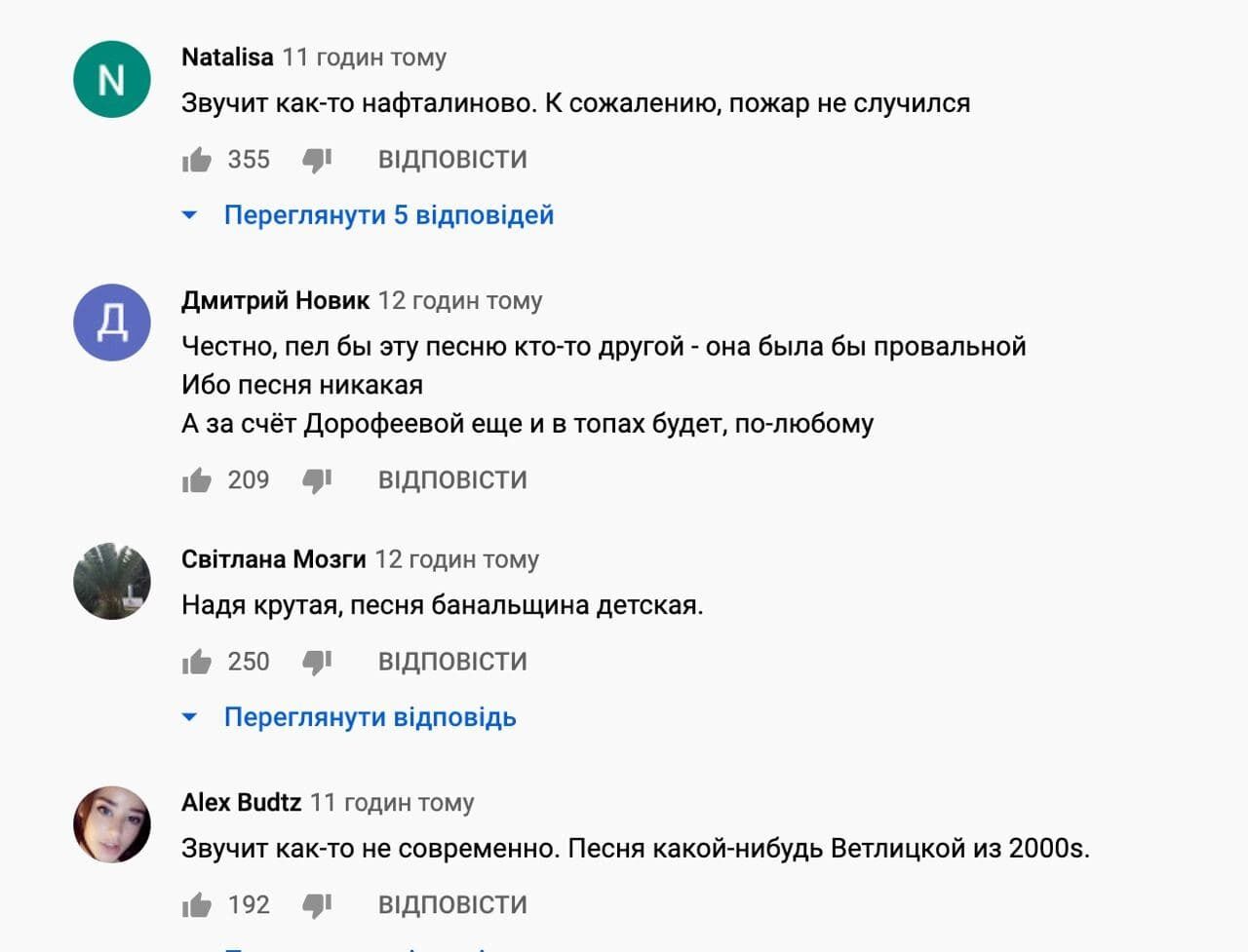 Поклонники разочаровались в песне и клипе Дорофеевой