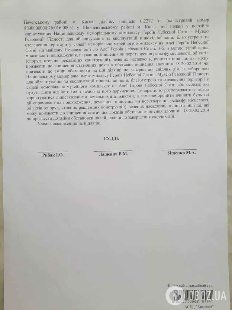 Ухвала Апеляційного суду