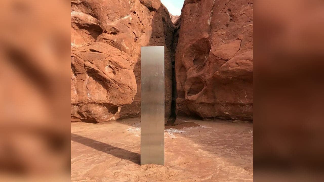 В пустыне Юта найдена странная конструкция высотой около трех метров