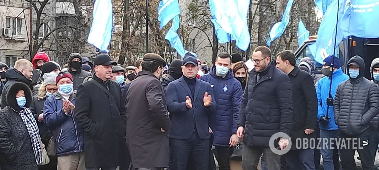 Илья Кива на митинге