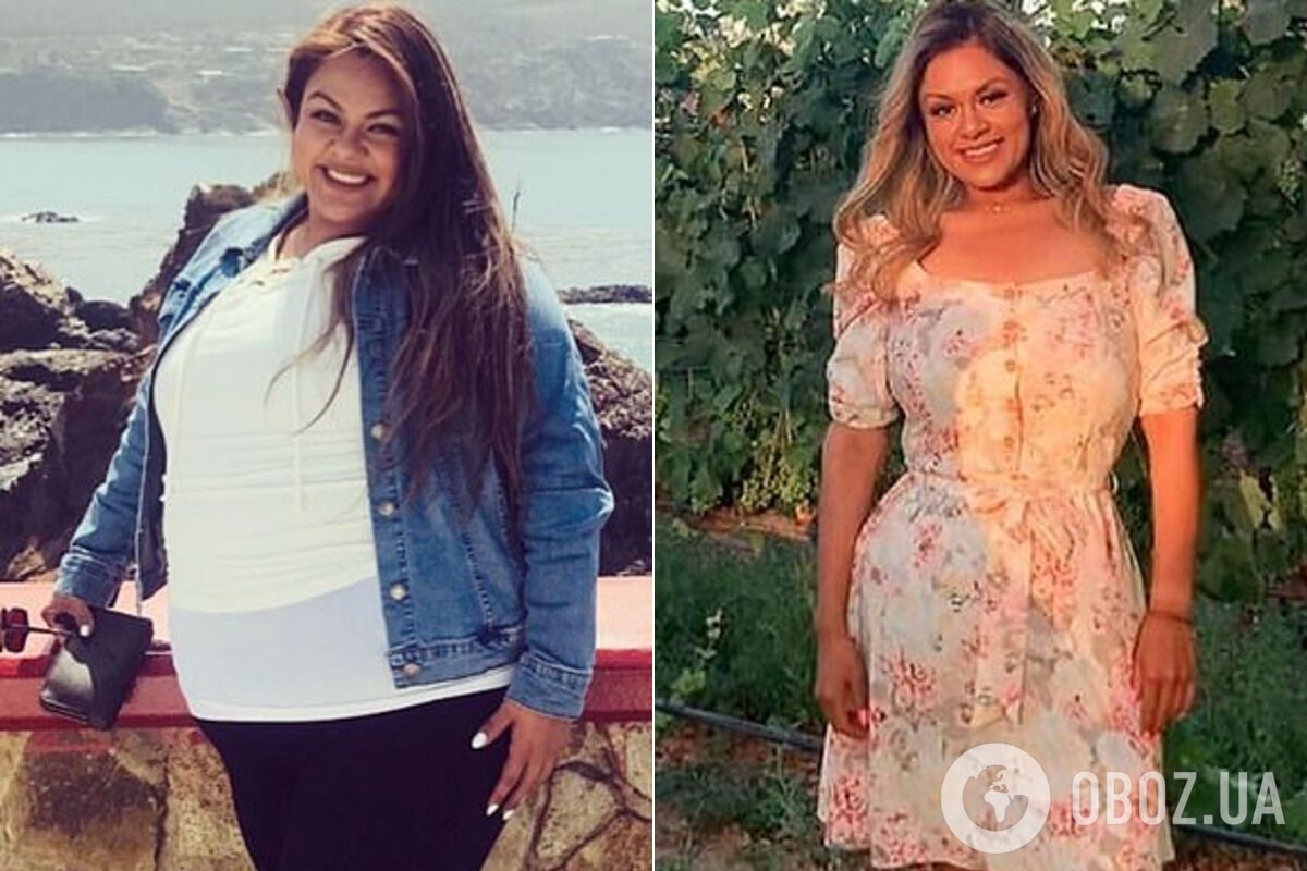 Натали Варгас до и после похудения