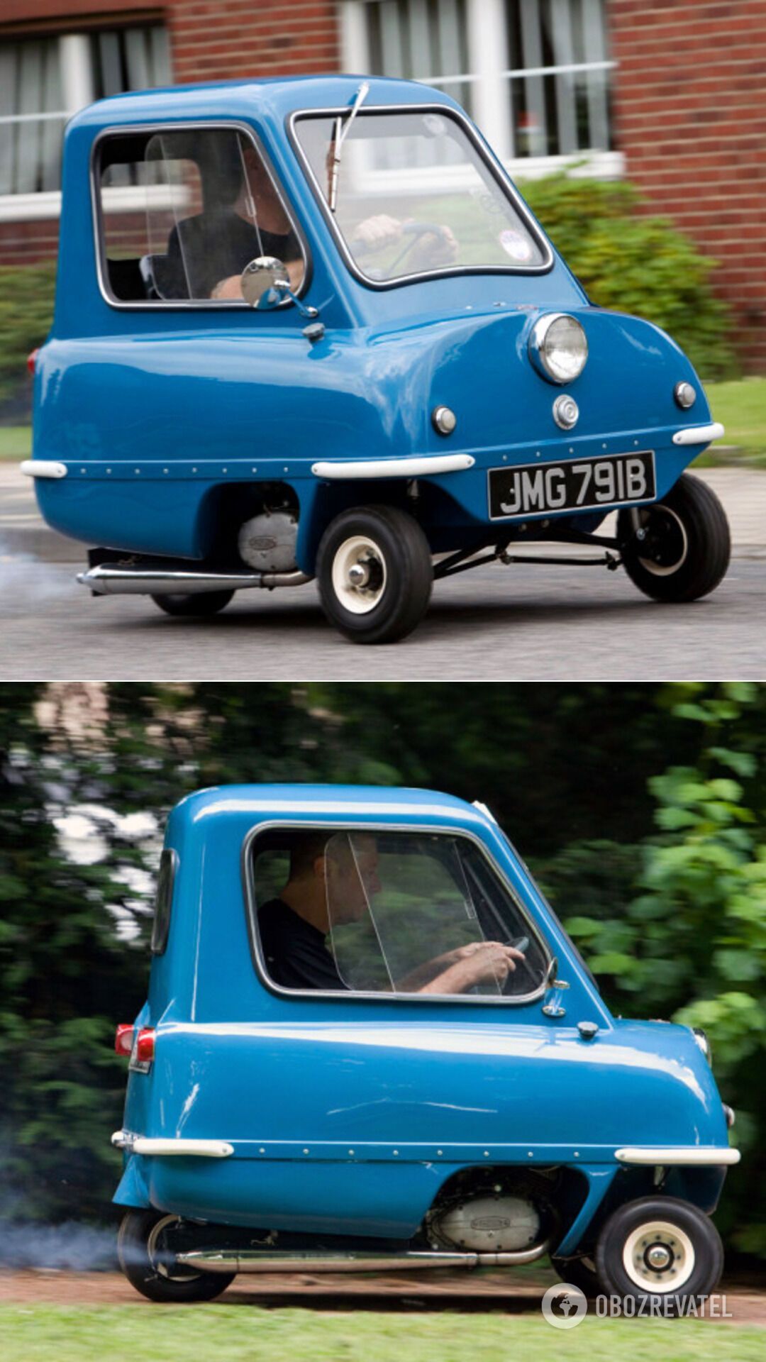 Peel P50 має тільки три колеса