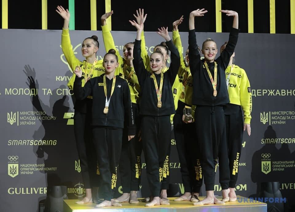 Українки виграли "золото" на ЧЄ-2020 з художньої гімнастики