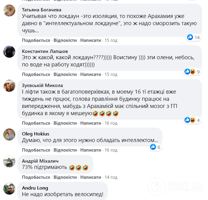 Реакція українців на ідею "слуги"