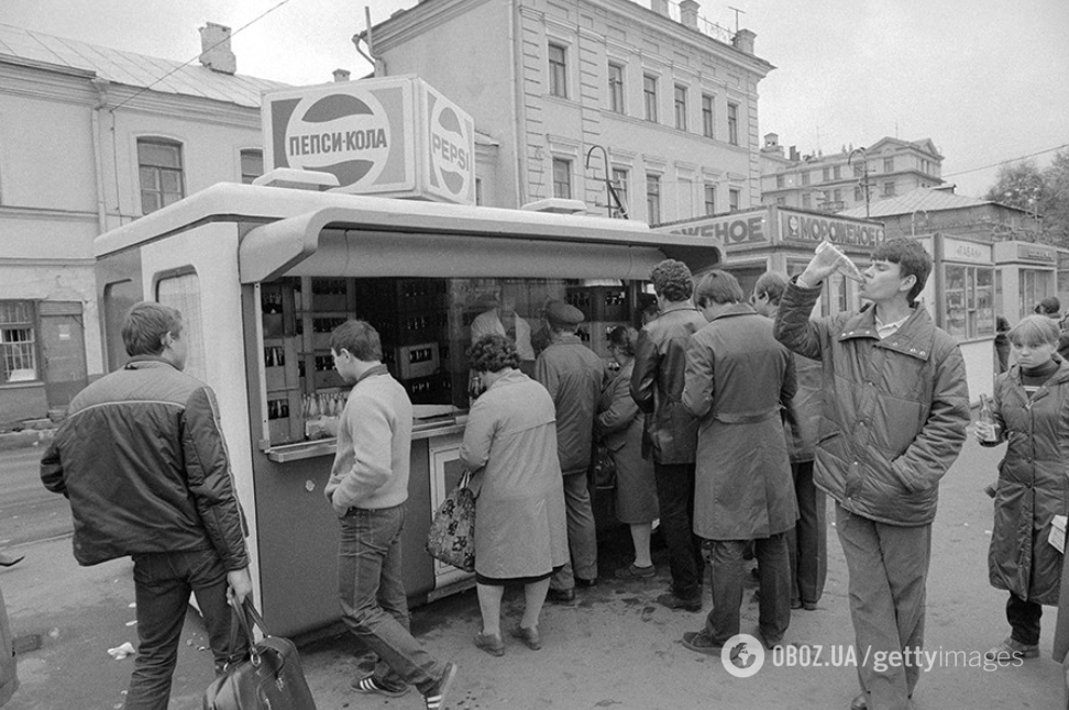 Стенд "Пепси-Колы" в Москве, 1983 год