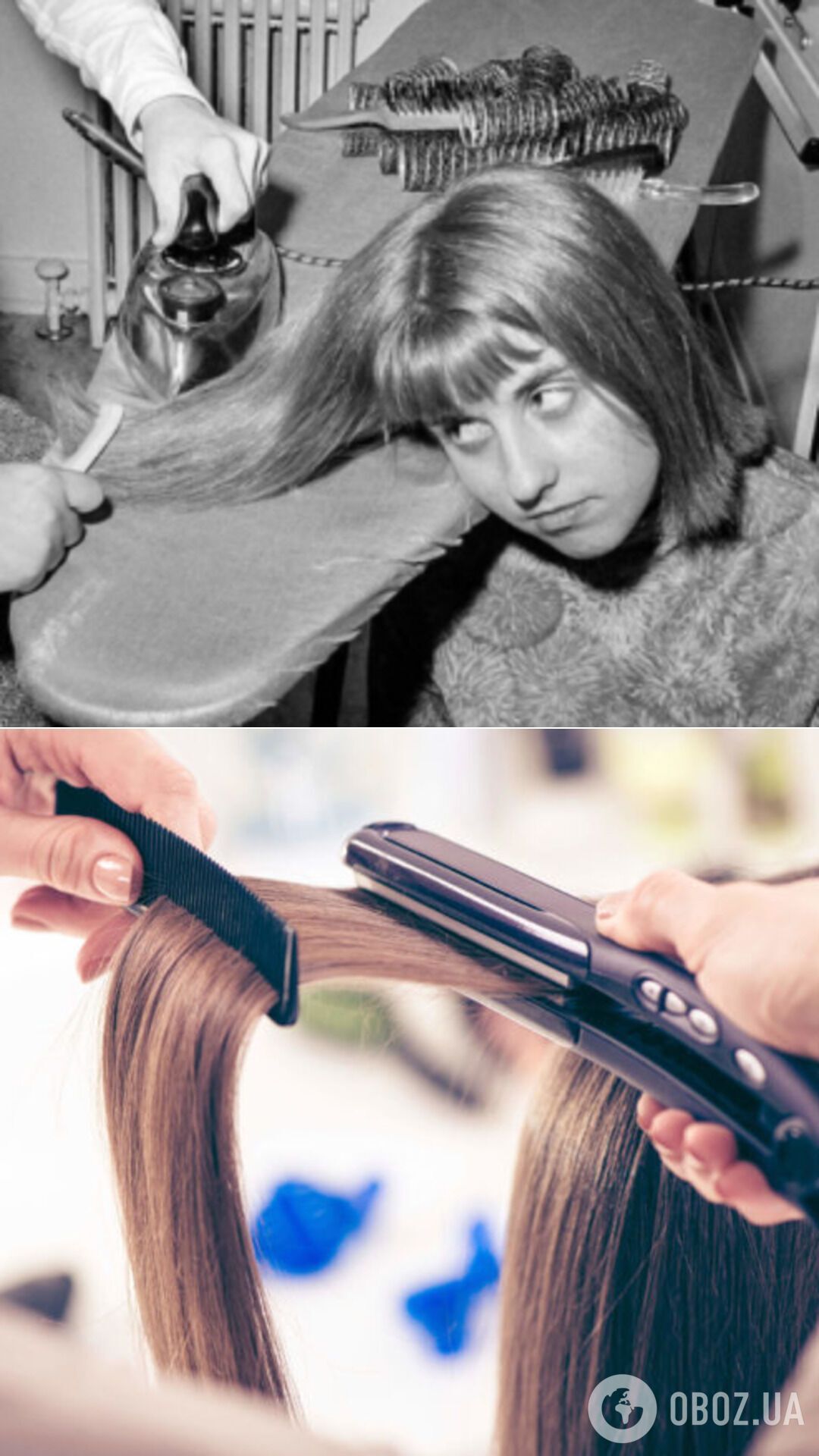 Выпрямление волос в прошлом и сейчас