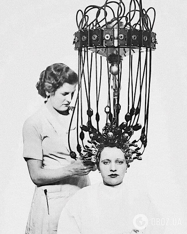 Аппарат для завивки волос Карла Людвига Несслера, 1932 год