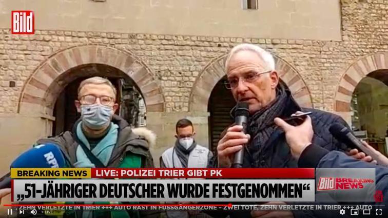 В немецком Трире автомобиль влетел в толпу: 5 погибших и 30 раненых