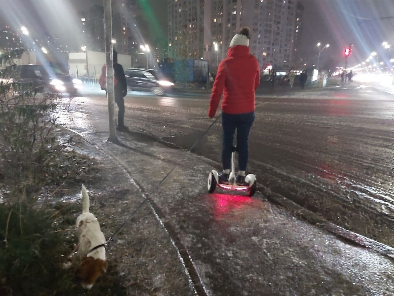 Дороги превратились в каток