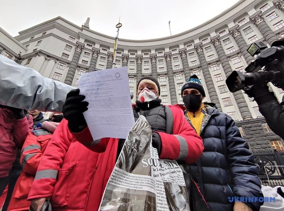 Акция протеста медработников