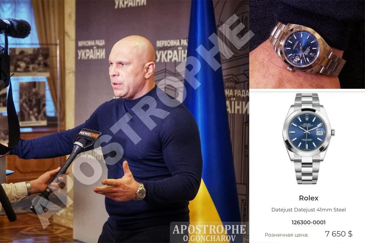 Годинник Rolex на руці у Ківи