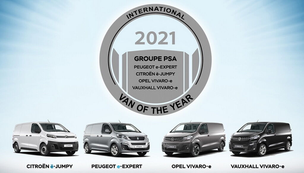 Титул "Фургон 2021 року" отримали електричні Citroen e-Dispatch / e-Jumpy, Opel & Vauxhall Vivaro-e і Peugeot e-Expert