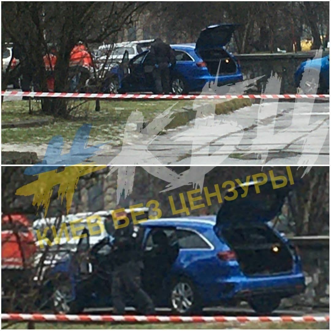 Взрывотехники установили, что под машиной был муляж гранаты.