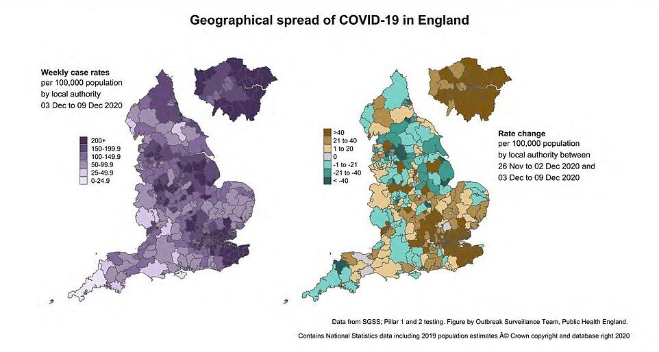 Инфографика по коронавирусу в Британии