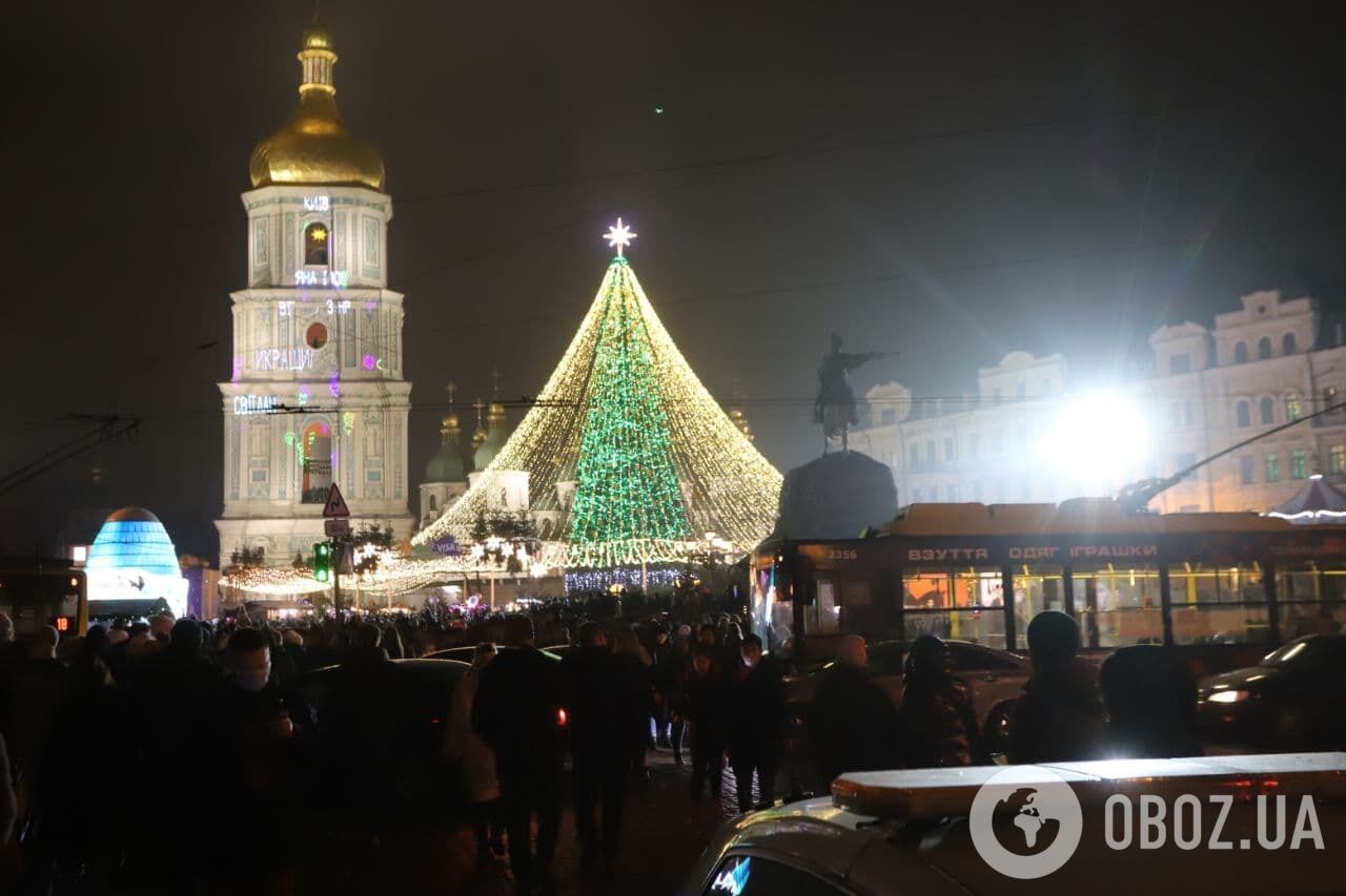 Новорічна ялинка на Софійській площі