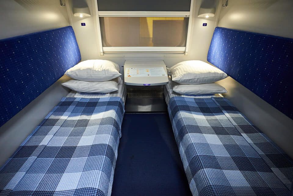 Спальні місця в нових вагонах "Укрзалізниці".