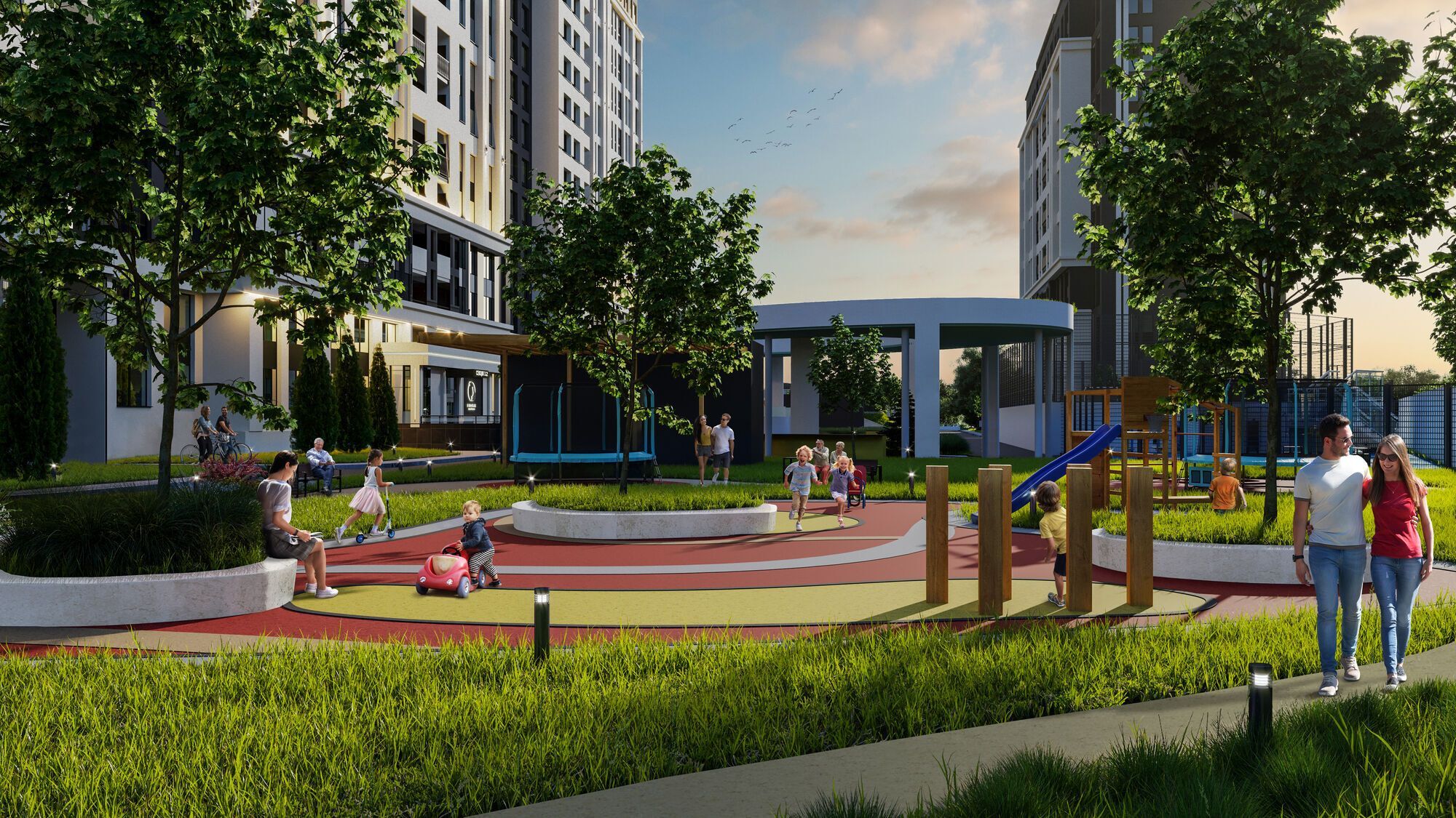 Проект усовершенствовали до мультифункционального комплекса под названием Polaris Home & Plaza