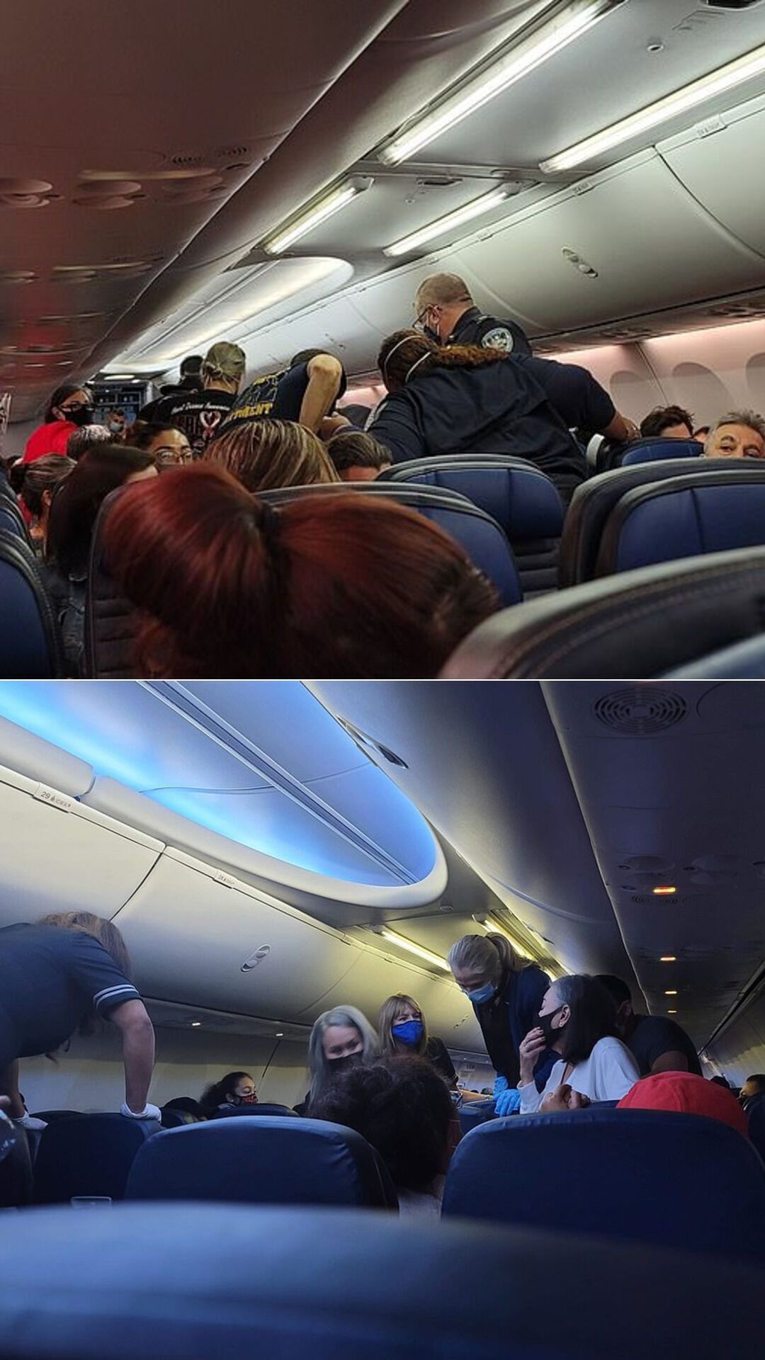 Реанимацию пассажира, который умирал от коронавируса на борту самолета, сняли на видео