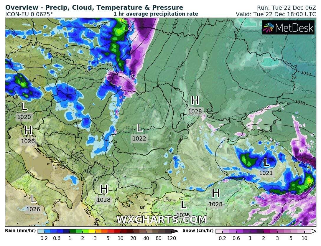 Погода в Карпатах значительно ухудшится
