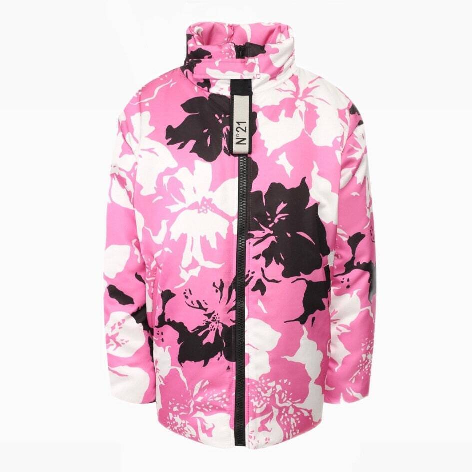 Модна куртка з квітковим принтом