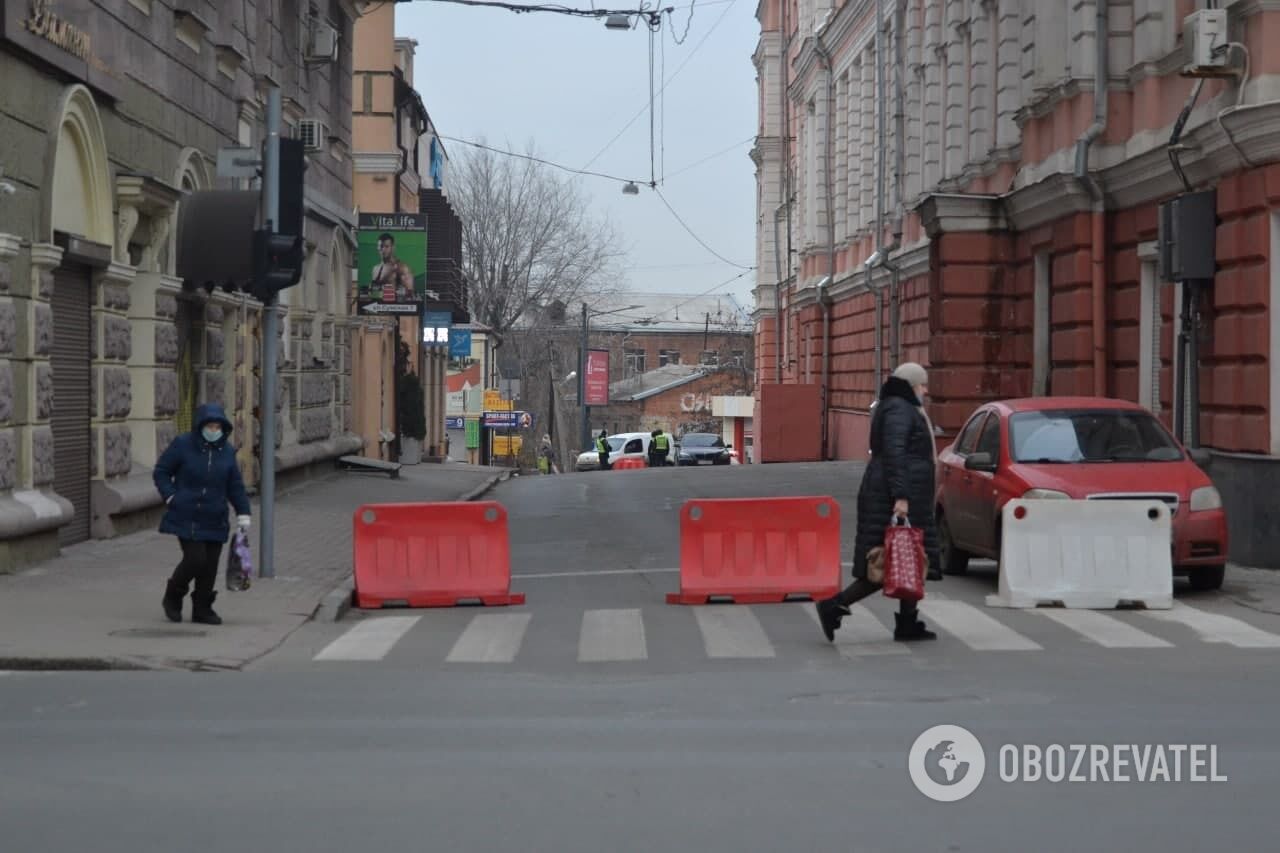 У центрі Харкова перекрили рух.